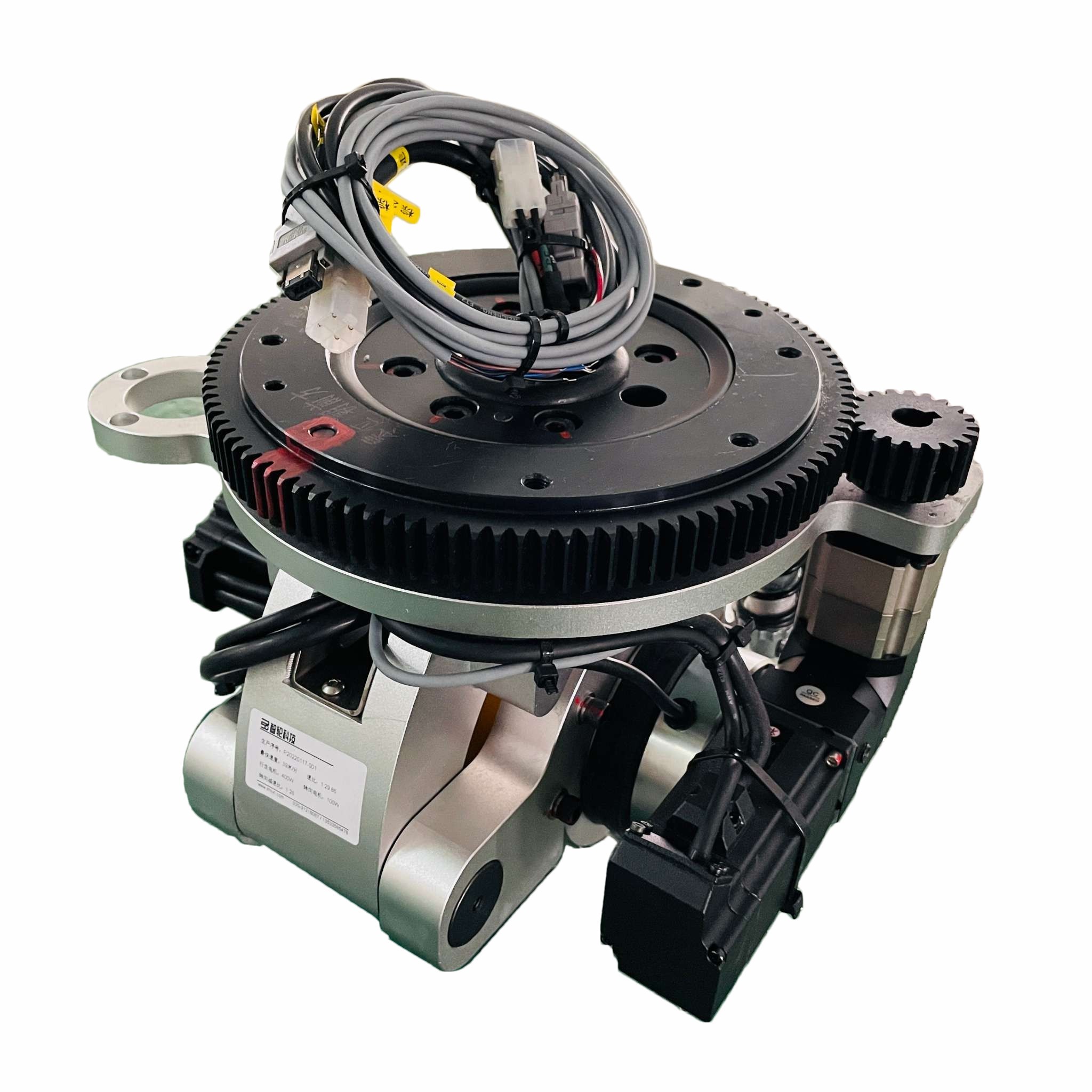 205mm Small Shock Absorbing AGV Drive Wheels For Robot Forklift Servo Motor