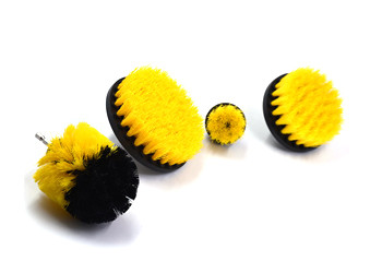 Electric Cleaning Power Brush Kit PP / Nylon Material For Bathroom Surfaces