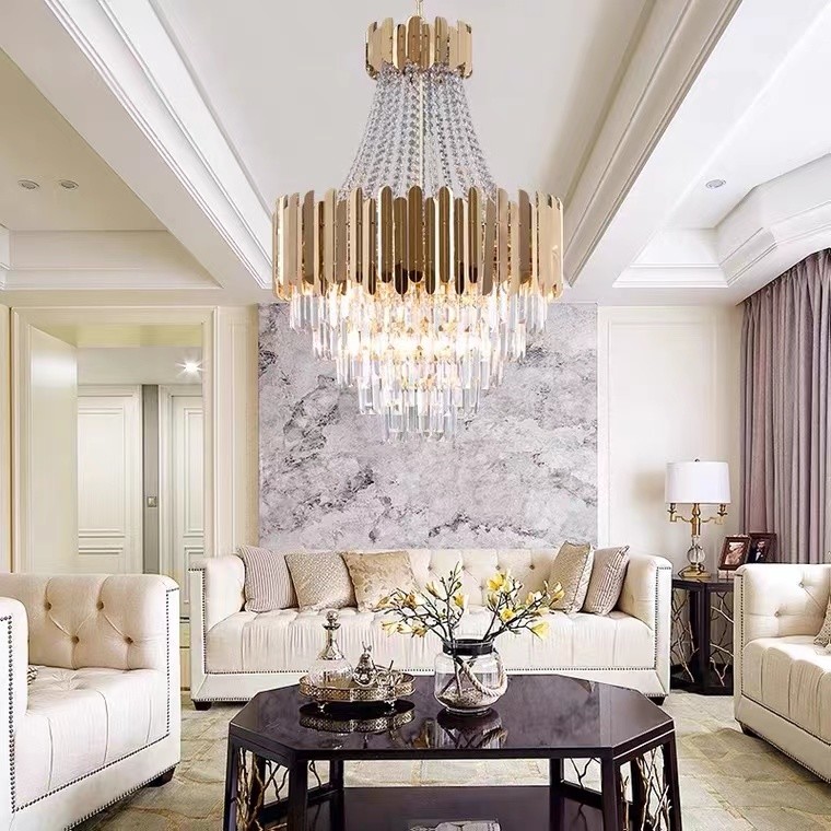 Hight Quality Large European Gold Traditional Crystal Chandelier For Hotel Project
