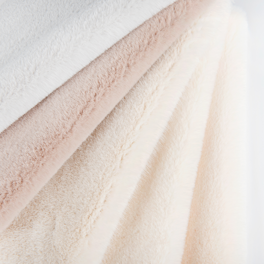 100% Inspection Faux Fur 100% Polyester Short Fabric for Coat No Yarn Count Dyed Pattern