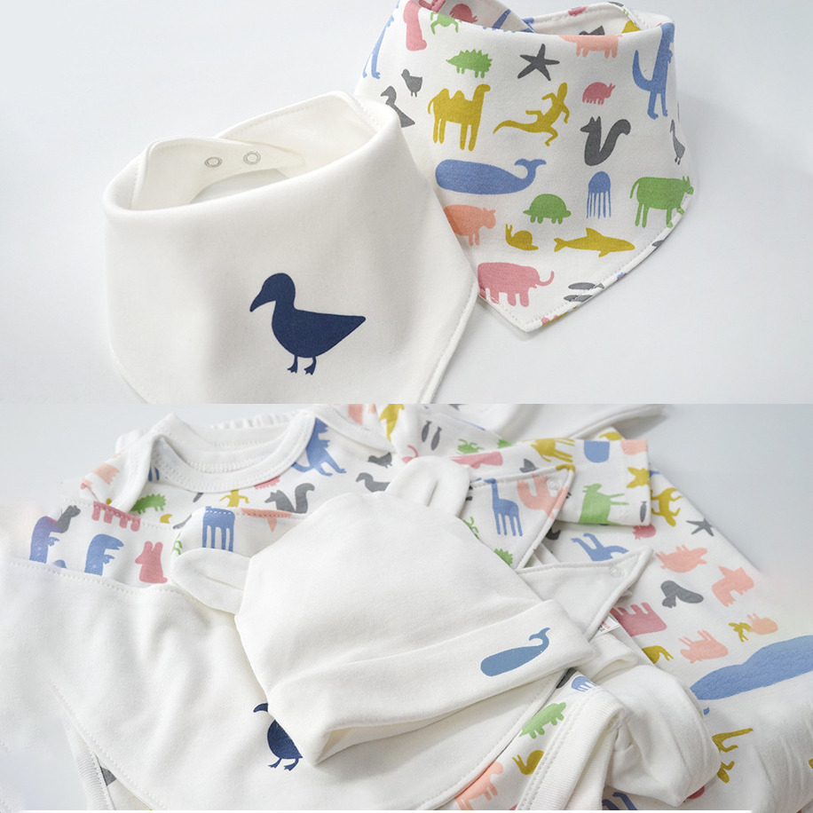 Babies gift box cotton clothing sets 10pcs new born baby clothes gift set