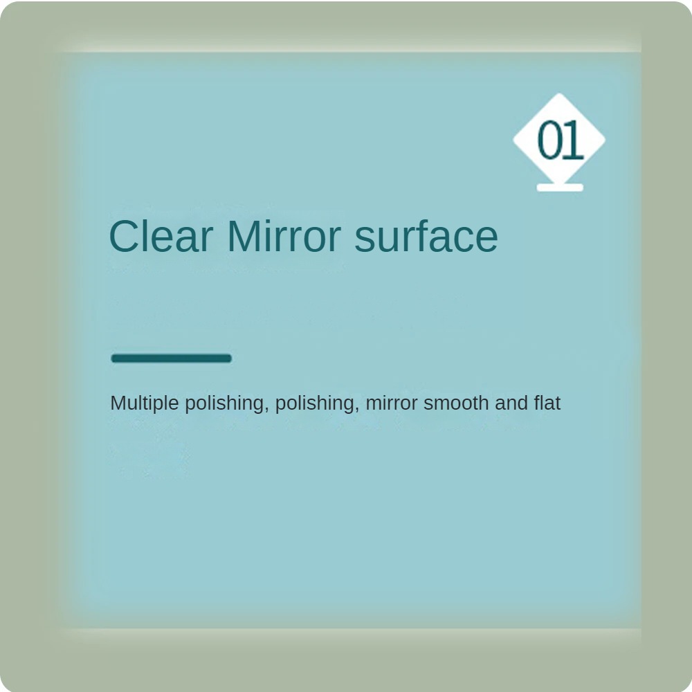 Bath Mirror Square Wall Inflatable Ball Sticker Two-Way Wavy Full Length Decor Mirror