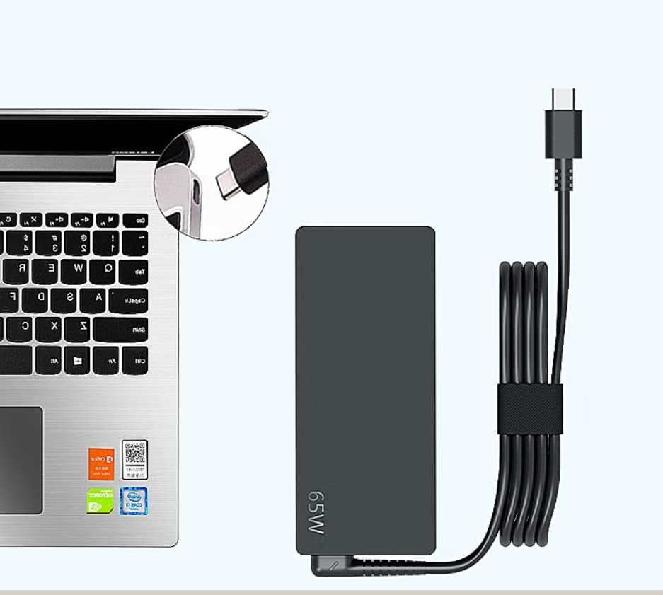 USB-C 65W Ac Power Adapter For Lenovo 65W Laptop Power Supply Adapter