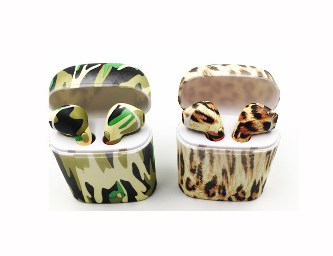 DC Charging Bluetooth Earpiece Accessories , Camo I7s TWS Earphone With Full Printing