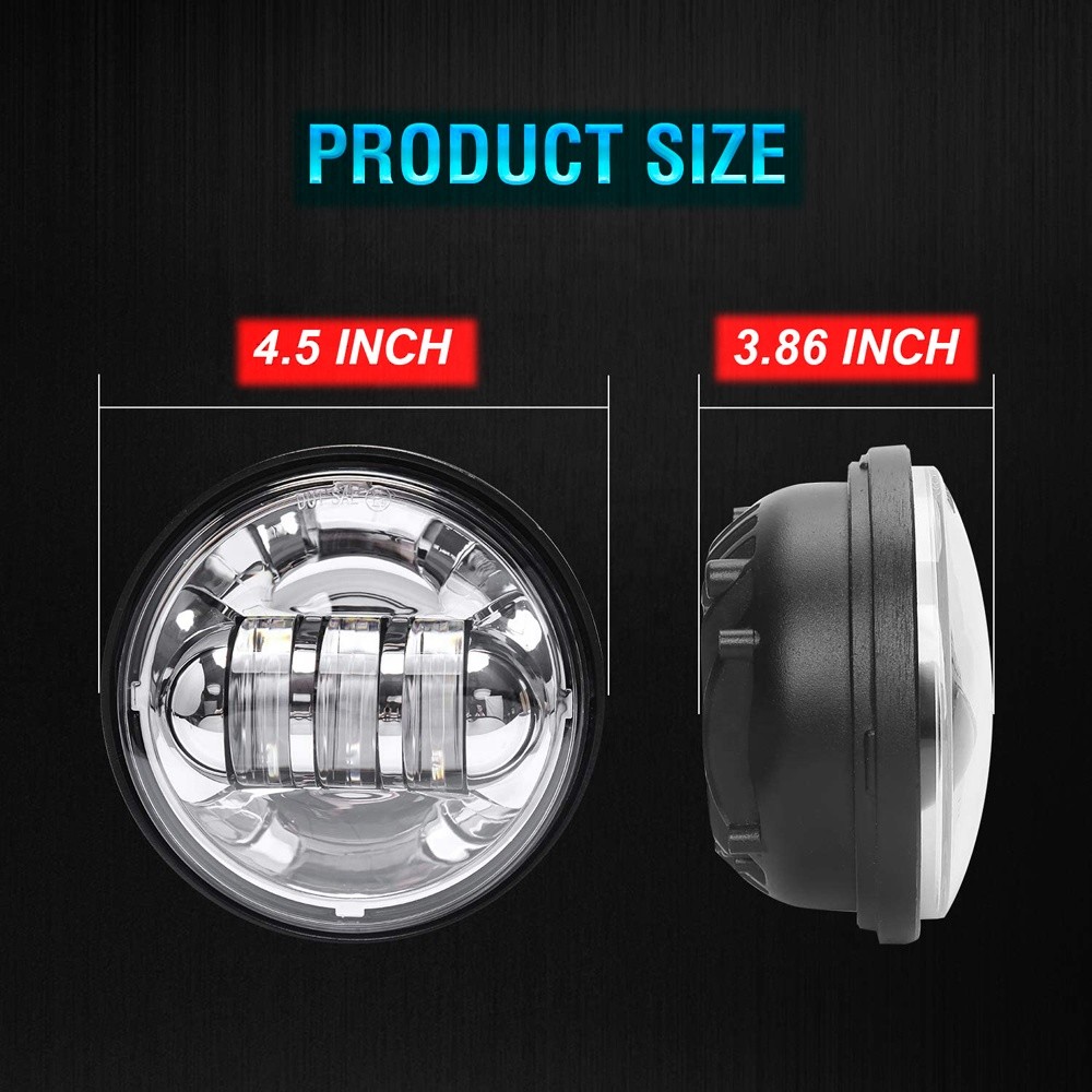IP67 4.5 Inch Cree LED Passing Light LED Fog Lamps For Motorcycles Auxiliary Light