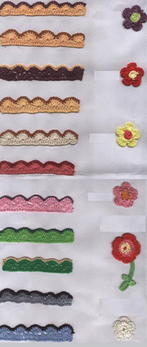 Long Vintage Cotton White Crochet Scallop Pattern Lace Trim DIY Embroidered Sewing Stretch