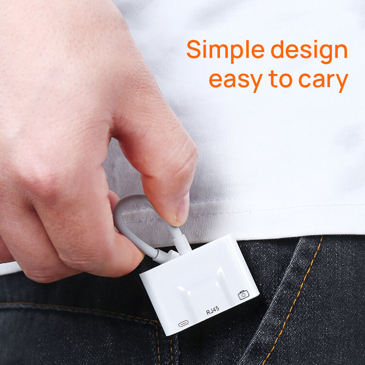 FOCUSES SGS 3 In 1 Multifunctional OTG Card Reader For Iphone