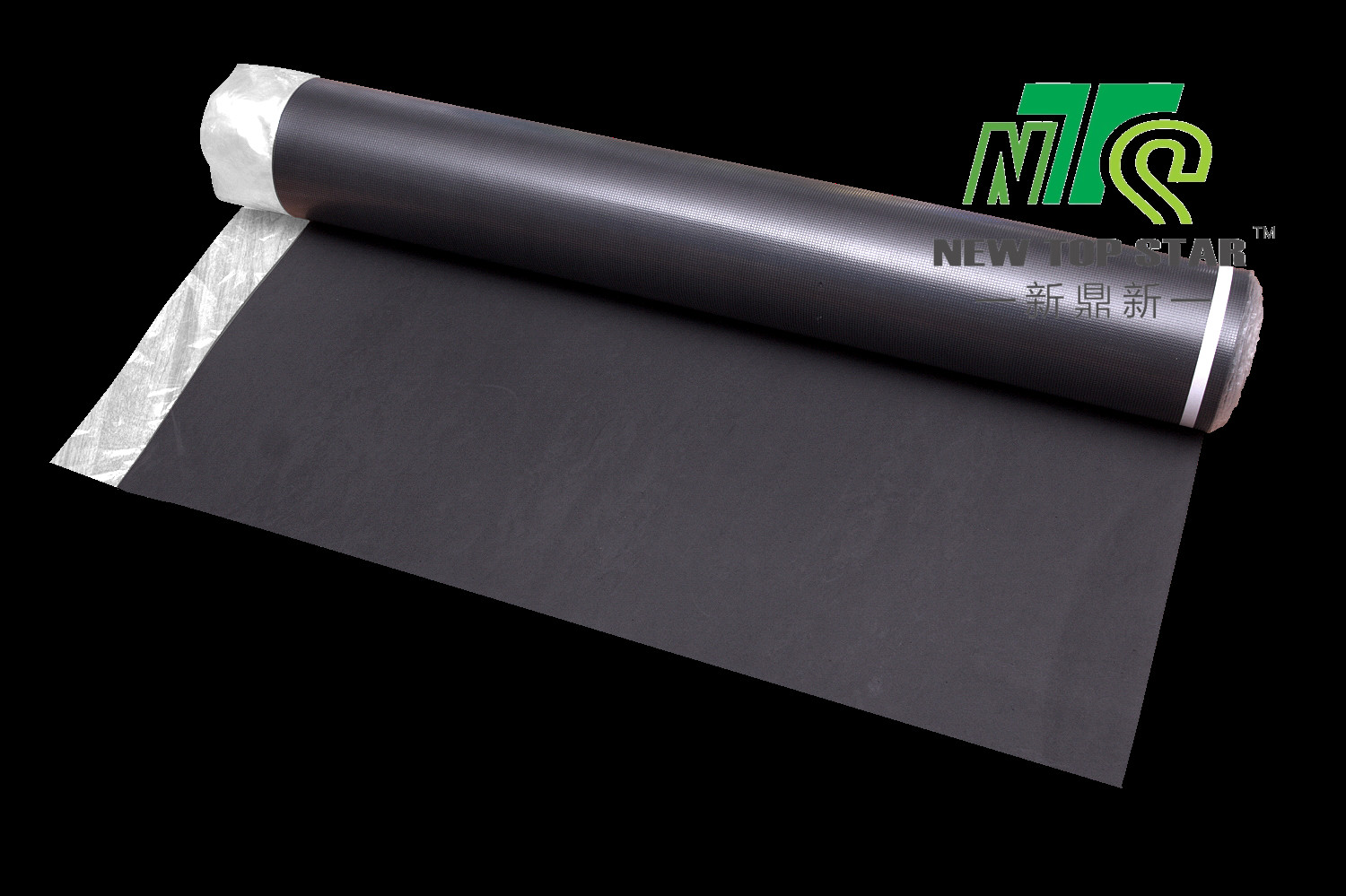 PE film 3mm Acoustic Underlay Black / 200sqft Per Roll Sound Proofing Underlay