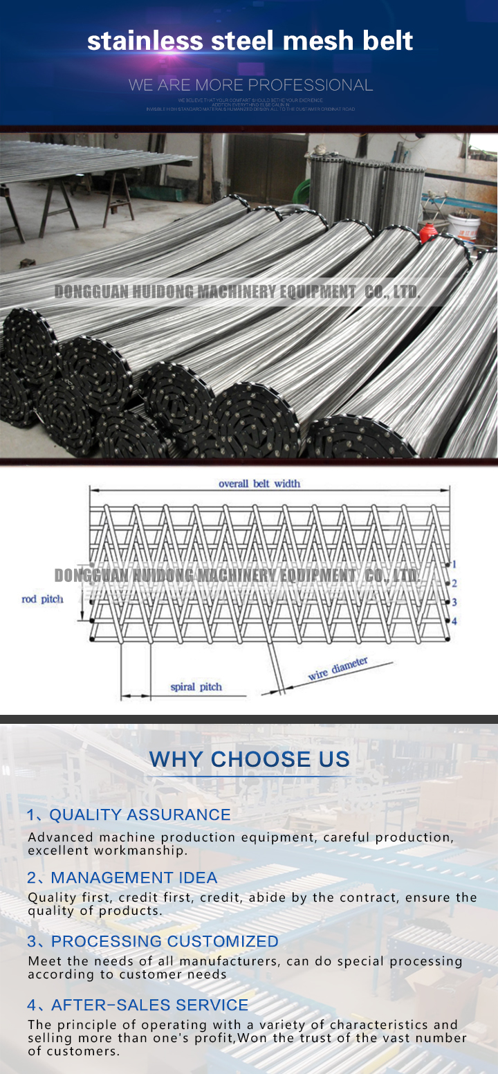 Metal Stainless Steel Conveyor , Wire Mesh Conveyor With Heavy Loading