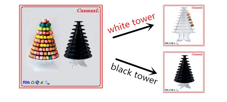 WOW 10 tier macaron blister tower stand packaging of CnxmxxL with acrylic