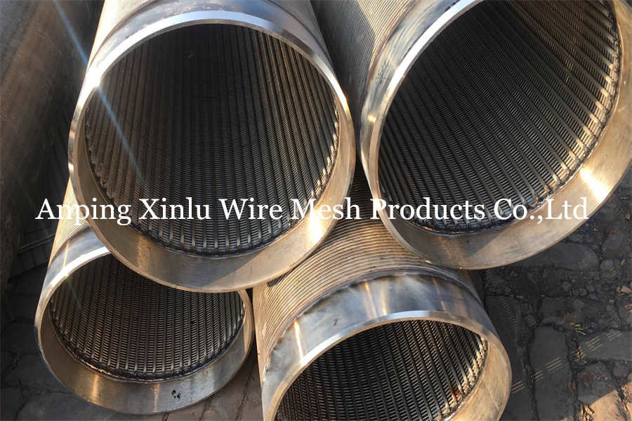 6m Standard Length Wire Wrapped Continuous Slot Johson Water and Oil Well Screens with Q235 Mild Steel Material