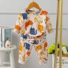 Buy cheap Long Sleeve Kids Pyjama Set Colorful Childrens Cat Pyjamas 170cm Height 87cm from wholesalers