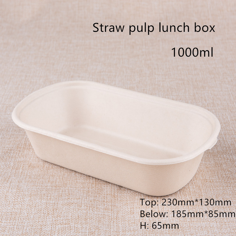 5 Compartment Disposable Paper Lunch Box 500ml 700ml 850ml 1000ml