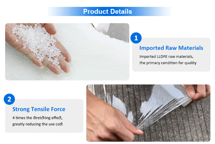 Transparent Pvc Stretch Film Flexible Pvc Normal Clear Wrap Stretch Film