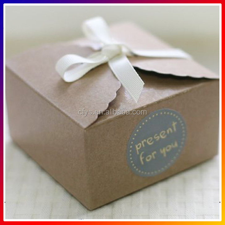 Custom Gift Mini Cake Paper Handle Box for Wedding Celebrations Other Gift Craft