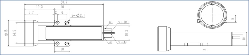 Erbium-Doped Glass Diode Lasers 1535nm 1537nm Wavelength Er Glass Laser