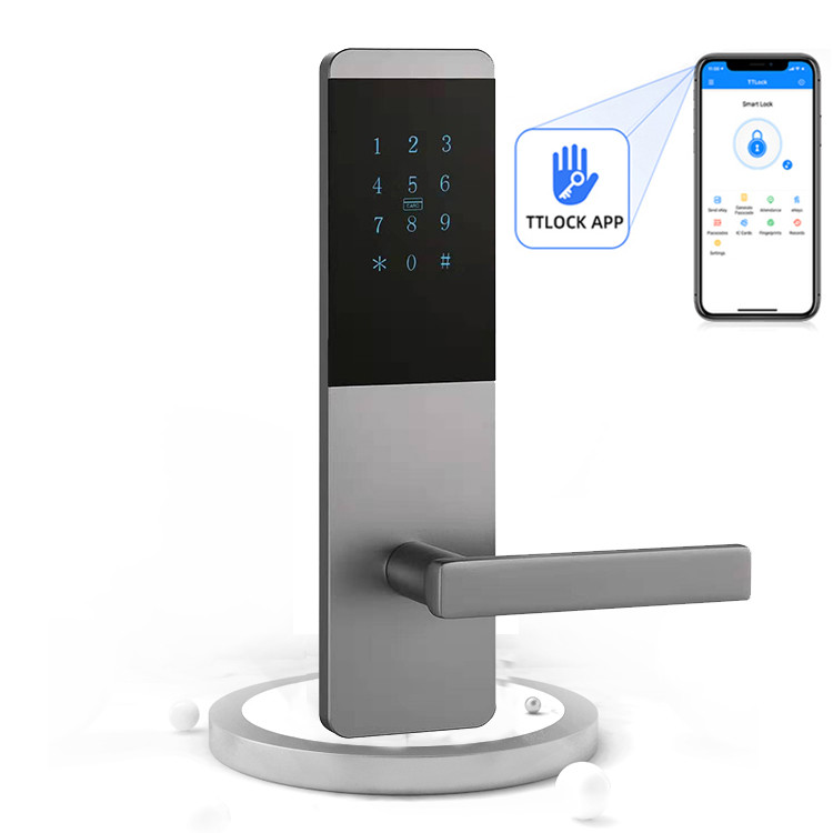 RFID Digital Key Card Lock App Controlled Password 4AA Alkaline With TTlock App