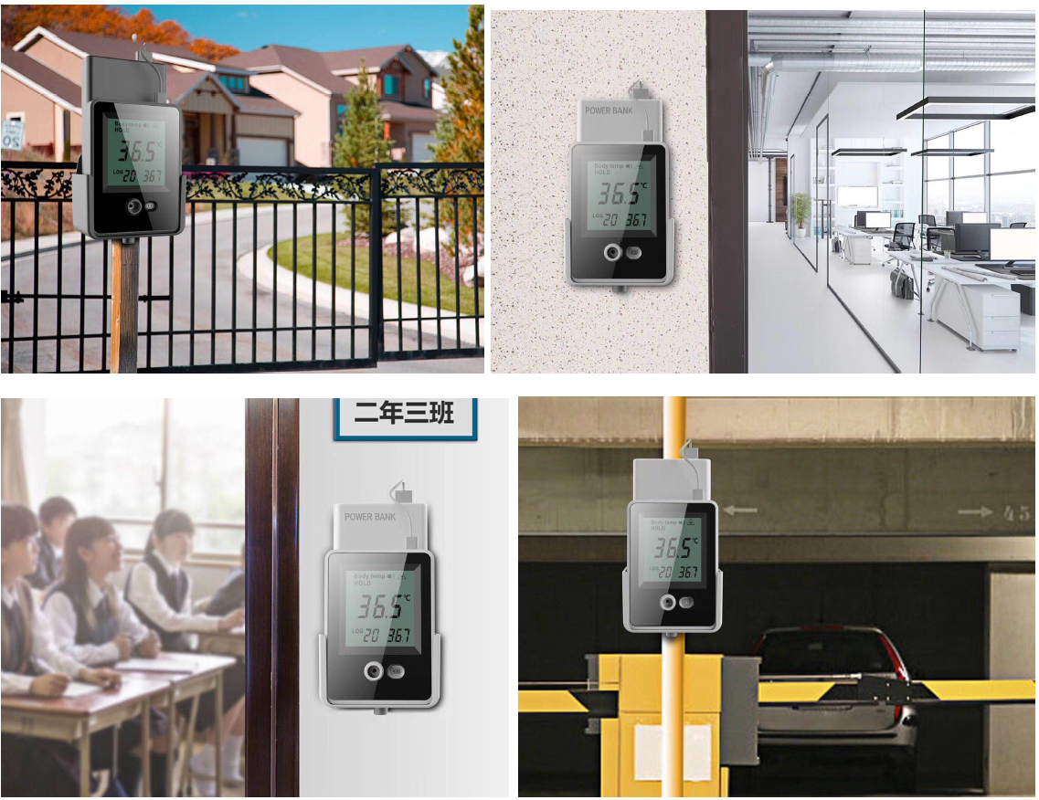 Alarm 15CM Temperature AI Doorbell Wall Mount Thermometer