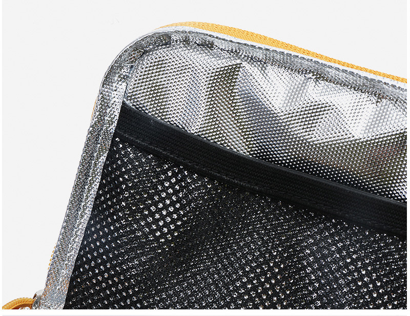 Zipper Fashion Eco Canvas Insulated Lunch Cooler Bags