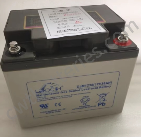 Lightweight 12V 38AH Valve Regulated SMF VRLA Batteries LEOCH DJM1238S