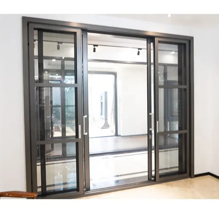 Office Building Lift Sliding Doors In Minimalist Design And With Rolling Pull Opening