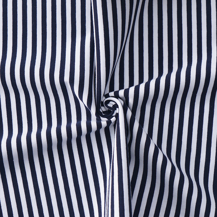 Soft Textured Yarn Dyed Cloth , Sportswear Striped Knit Organic Cotton Fabric