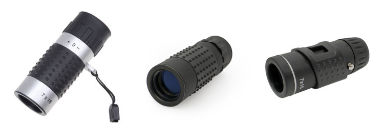 High Definition Waterproof Monocular Telescope 7x18 Pocket Size With Reticle Rangefinder