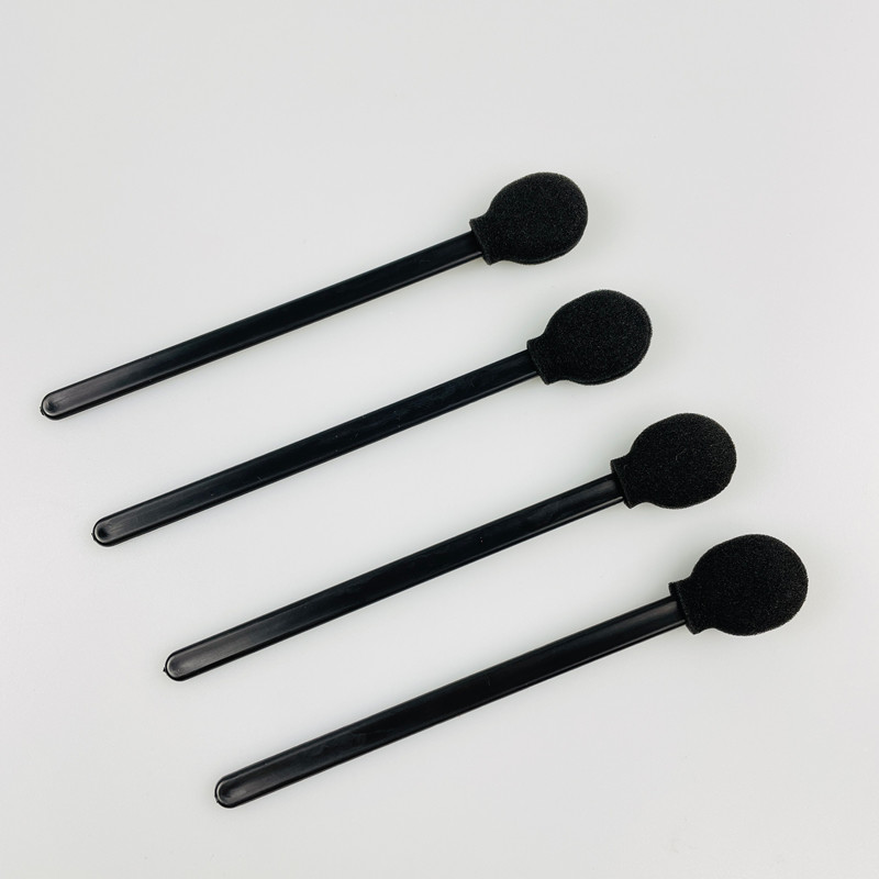 Round Foam Tip Swabs Black Handle Clean Excess Adhesives After Gluing