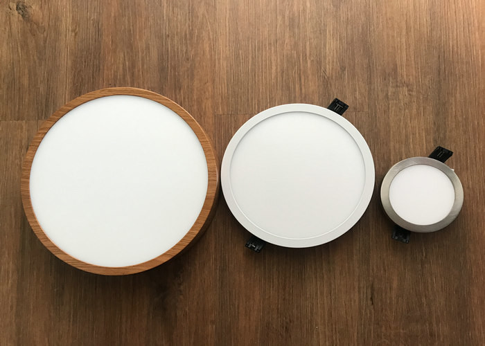 Aluminum + PS Dimmable LED Panel Light 18W Surface Mounted 1620LM 3000K 80Ra
