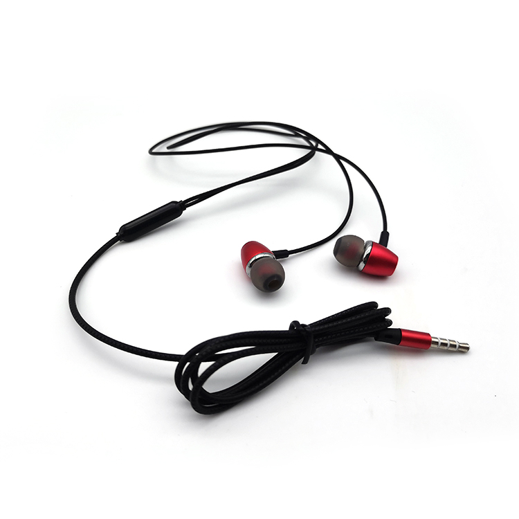 Bass Subwoofer Stereo Gaming Wired Earphones ABS Corded Earbuds With Microphone