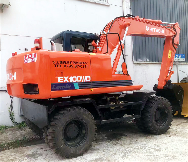 Original Hitachi EX100 EX100WD Excavator with 56.7KW and Original Hydraulic Cylinder