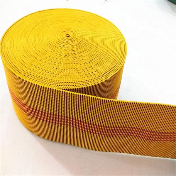 70mm Yellow Color Elasticated Upholstery Webbing For Sofa Chair 20%-30%