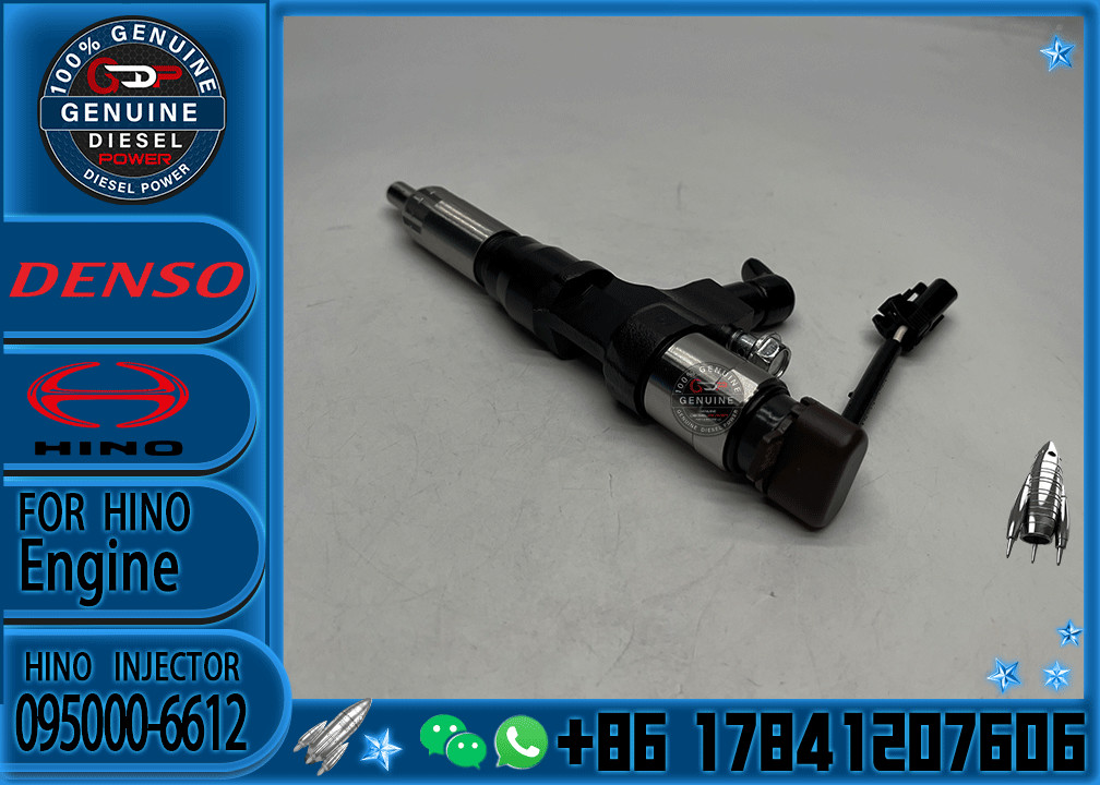 New Denso Common Rail Fuel Injector 095000-6613 0950006613 OE 23670-E0020 095000-6612 for Hino J05E diesel engine