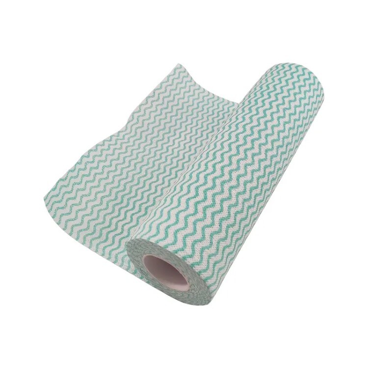 Spunlace Kitchen Cleaning Towel Roll , Multicolor Disposable Washcloths For Dishes