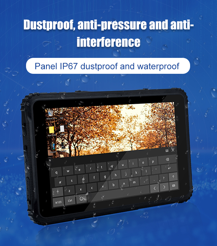Rugged Tablet 8inch 4gb 64gb/128 IP67 Certified Waterproof GPS Win LCD Touch Tablet PC