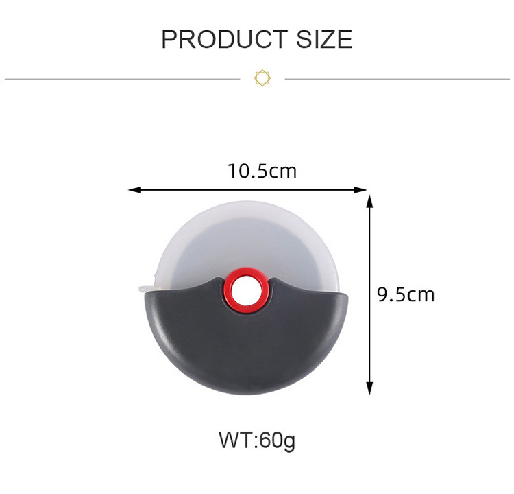 Multi Function Round Stainless Steel Pizza Cutter Wheel 10.5cmx9.5cm