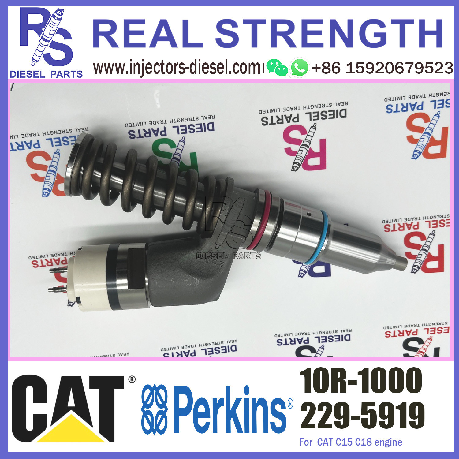 Caterpillar C15 Fuel Injectors 229-5915 2295915 10R-1000 10R1000