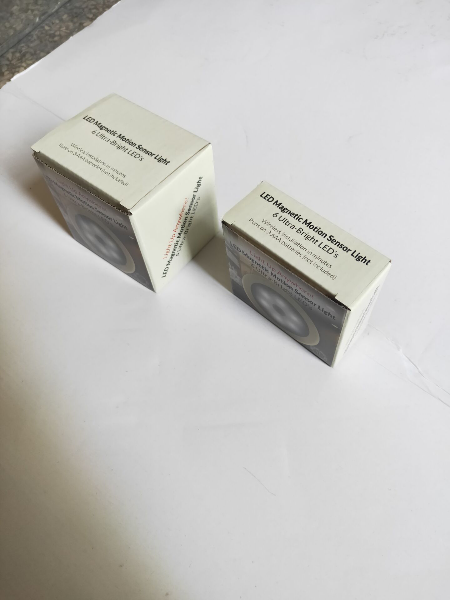 3pcs Pack 3.15in Diameter Battery Operated Motion Sensor Light Indoor