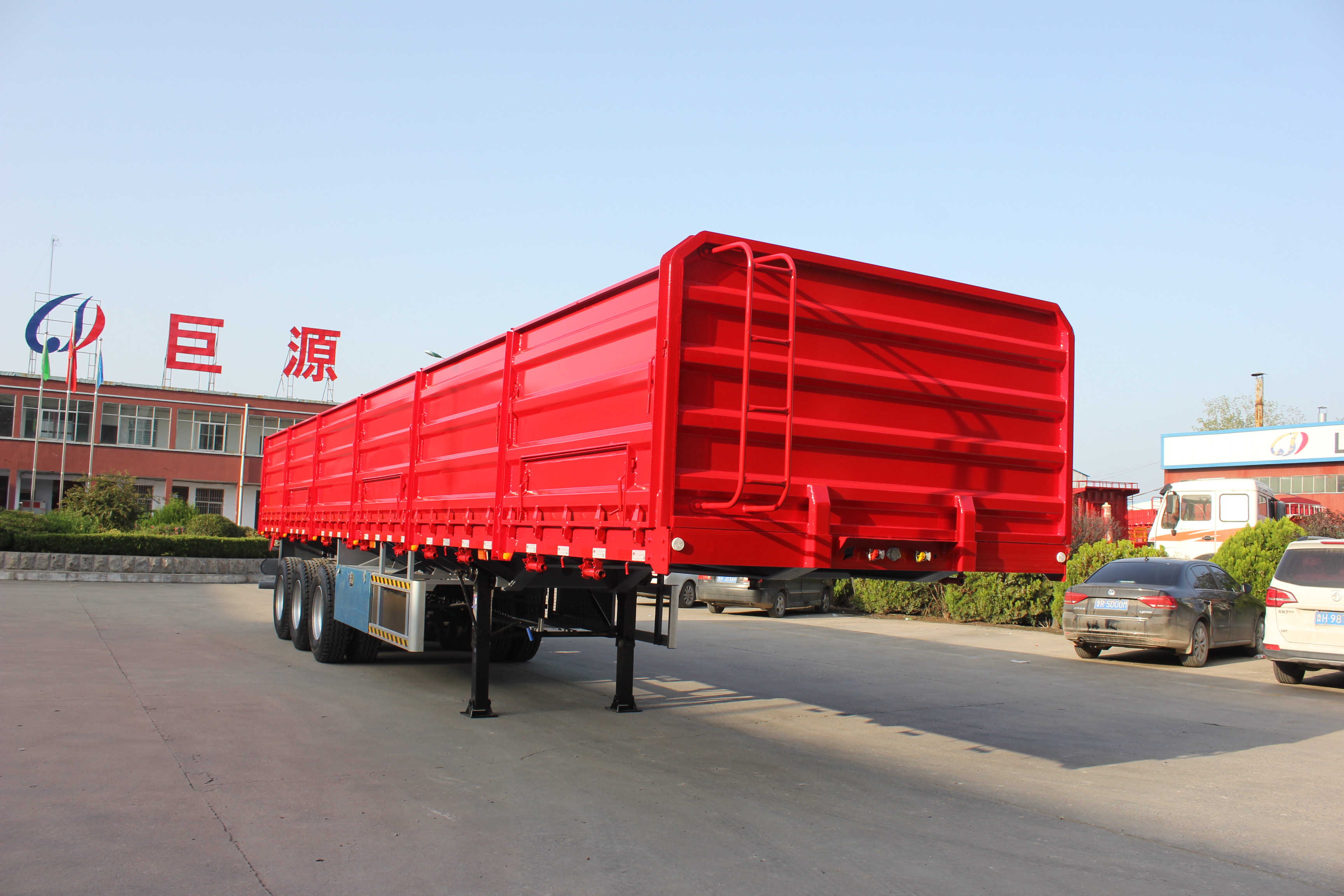 Special Vehical Manufacturing 30-60 Tons 45 Ft Semi Trailer with York Optional Axle