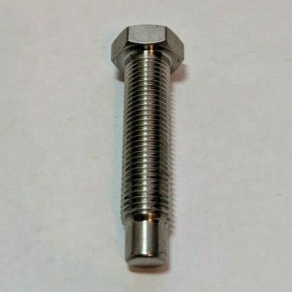 Micro Sprint Car Natural Titanium Torsion Stop Bolt 5/16"-18 OE NO. Universal with Hex Head