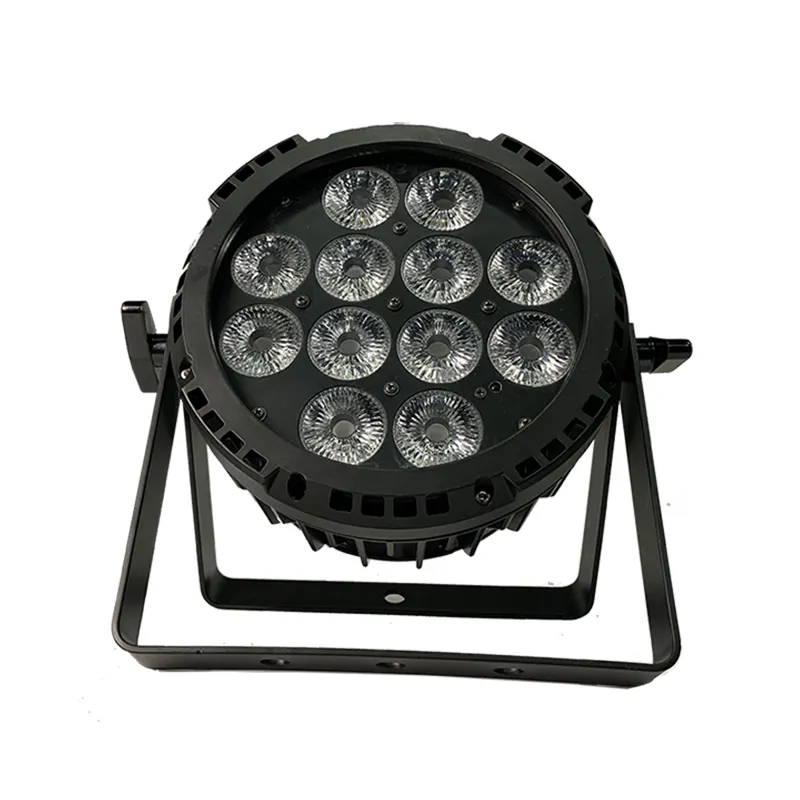 12pcs Battery Par Light Waterproof 4in1 Wireless DMX Control RGB/RGBW Emitting Color