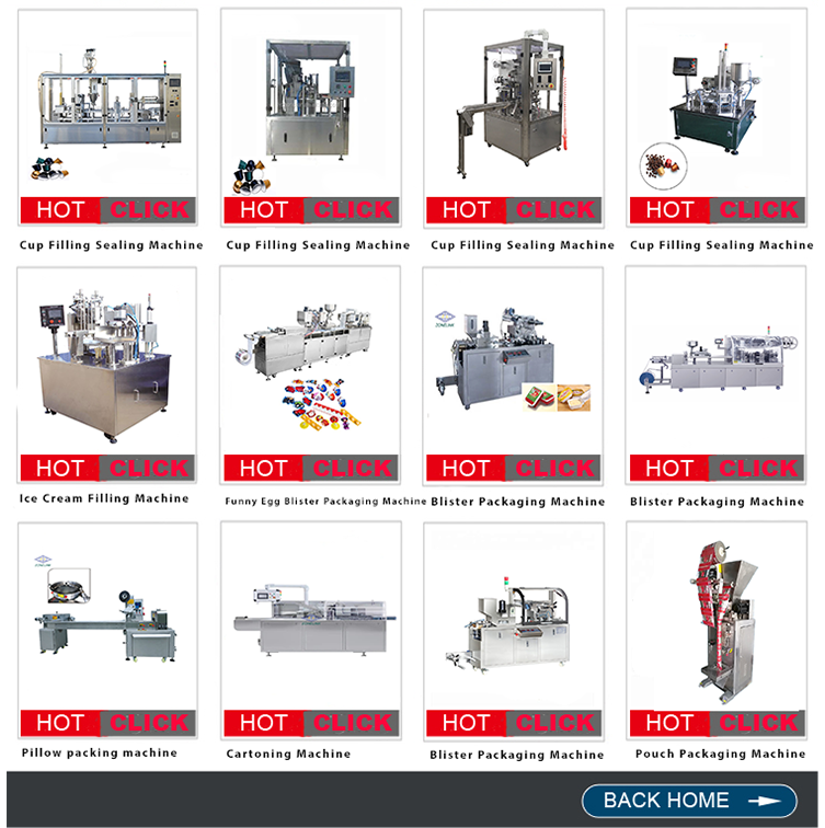Electric Blister Packaging Machine For Jam Peanut Butter Liquid