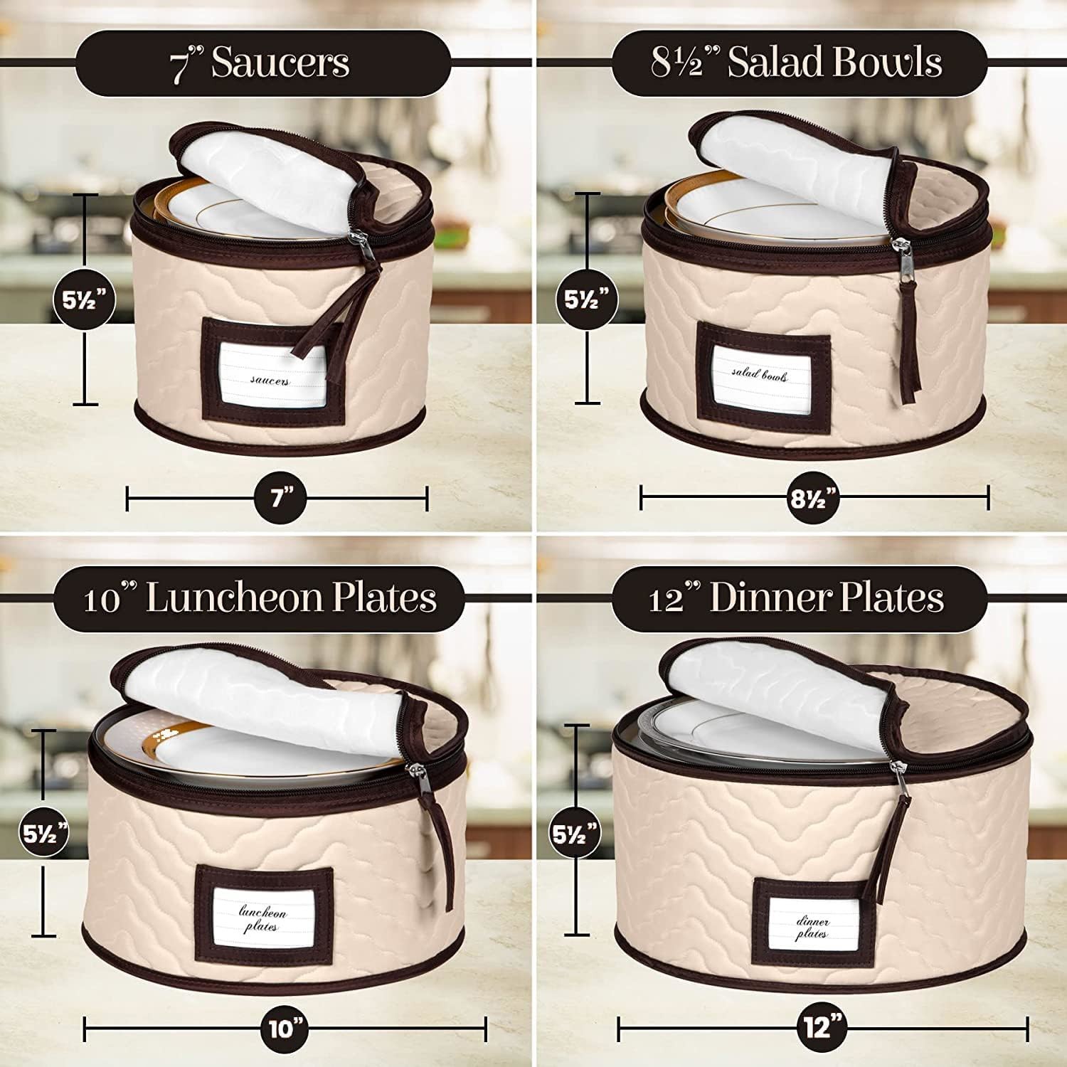 China Storage Containers 5-Piece Set Moving Boxes For Dinnerware, Glasses, Plates, Mugs And Saucers Sturdy Quilted