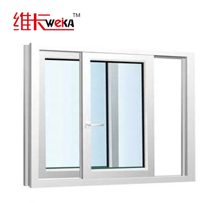 Thermal Insulation Sliding UPVC Windows With Fiberglass Fly Screen And Low Conductivity