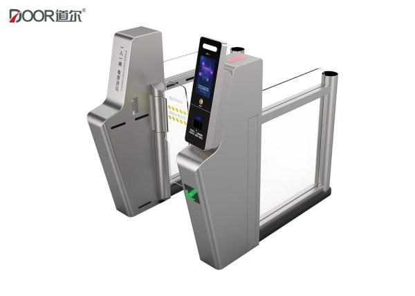 Well Design Train Station Turnstiles , 0.5s Opening Speed Stainless Steel