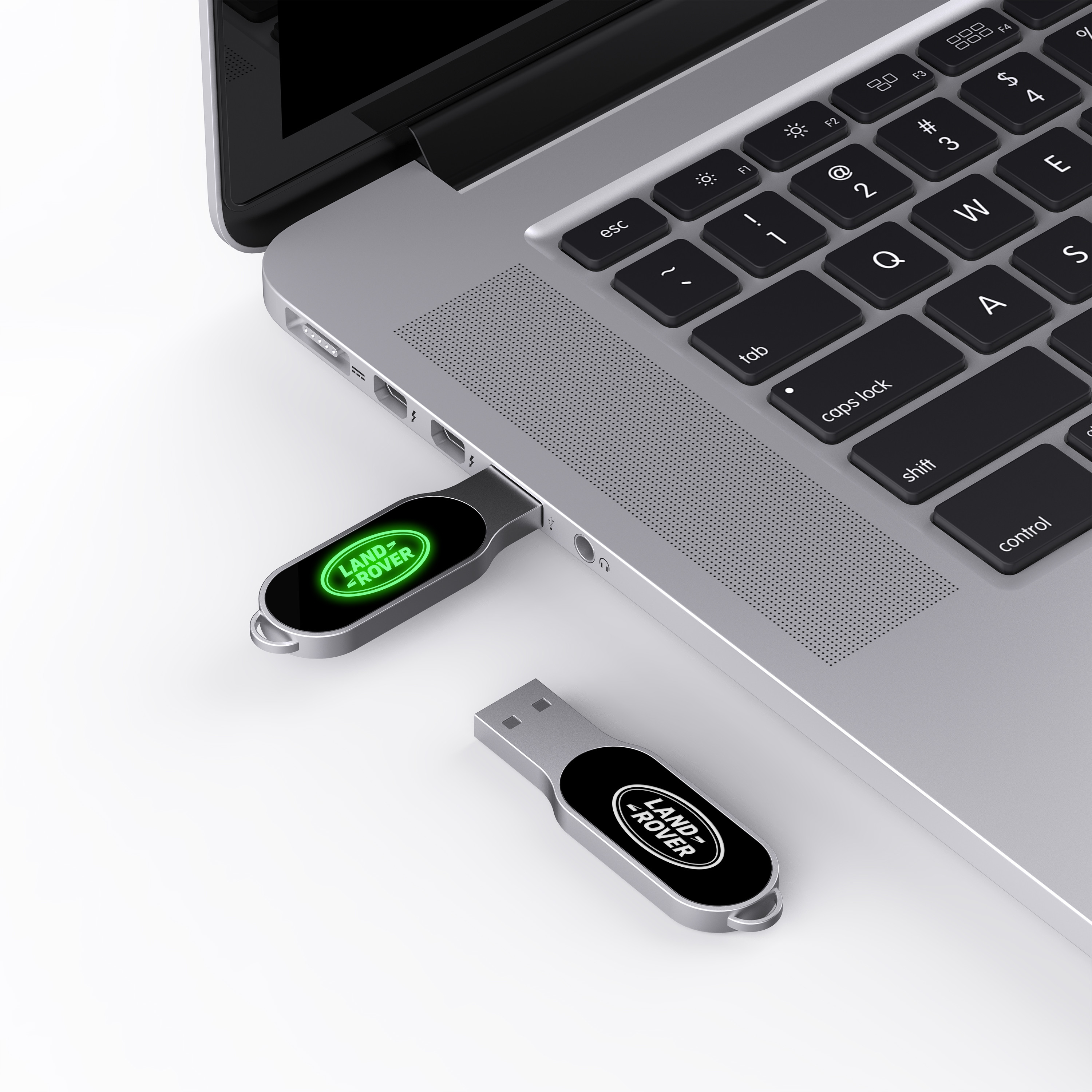 When Working LED Light Will Shiny Crystal USB Drive 32GB 64GB 128GB
