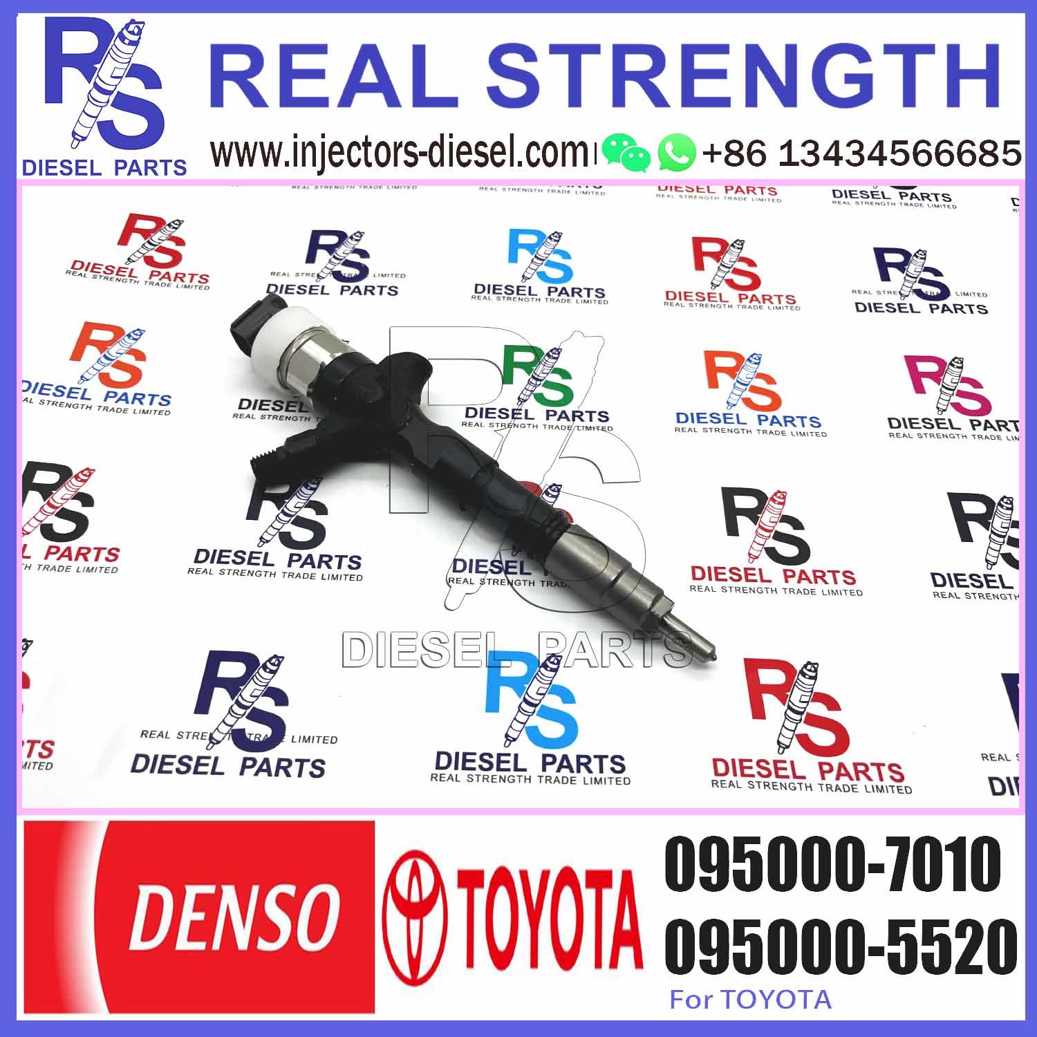High Quality D-ENSO 095000 7010 23670 39165 new Diesel Fuel Injector 095000-7010 For T-oyota 2KD Engine 095000-7010 2367