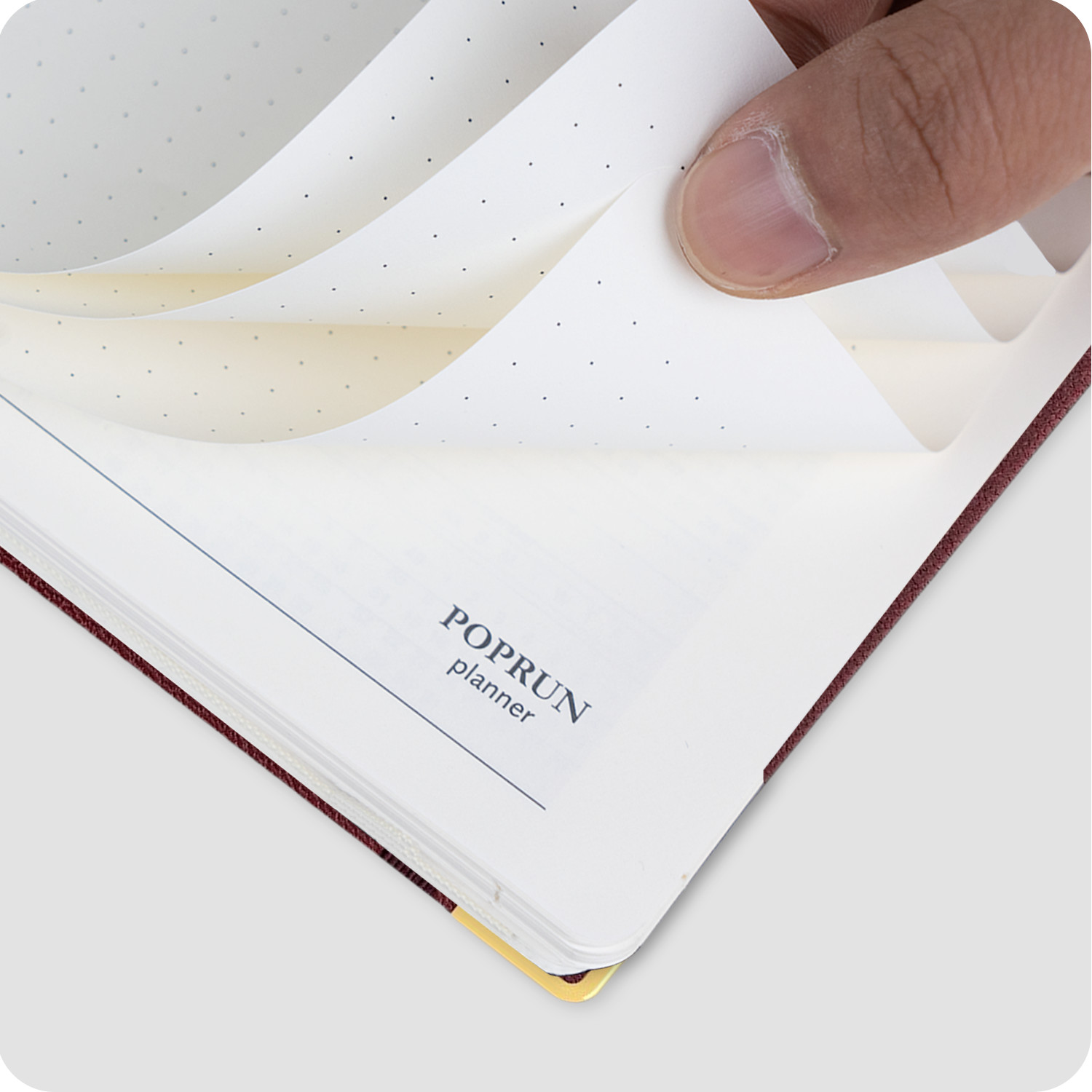 Hardcover 4.33'' X 6.69'' Weekly Academic Planner Vertical Inner Page