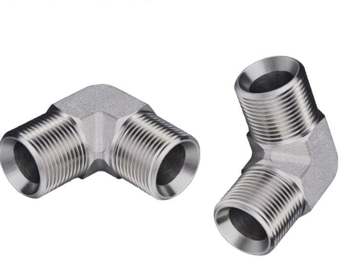 Factory Wholesale SAE Male Threads Hydraulic Elbow Fittings 1b9 Carbon Steel Elbow Fitting for Hydraulic System