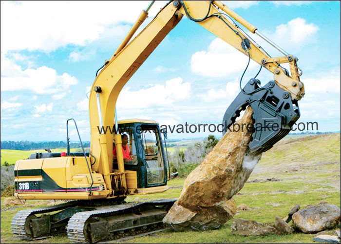 Big Open Width Excavator Grab Bucket , Hyundai R210 20 Ton Excavator Bucket Grapple